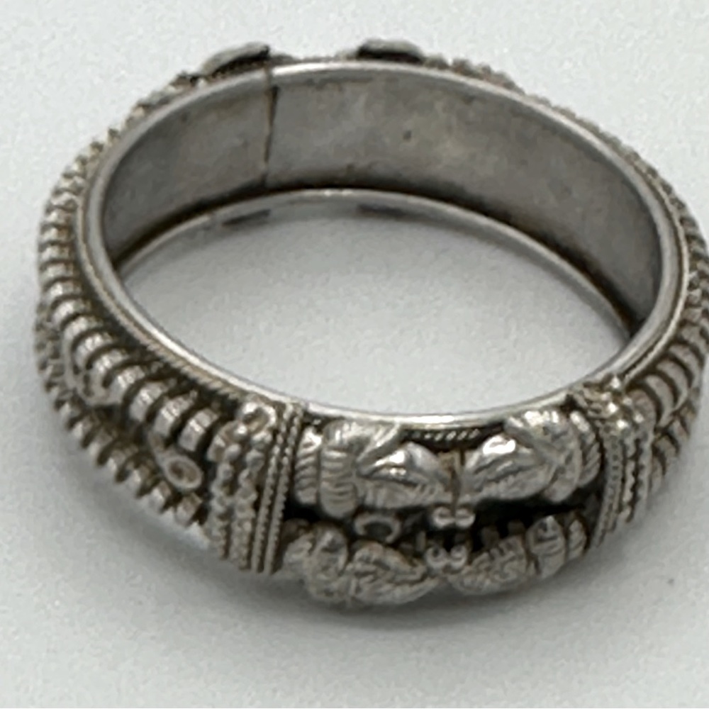 Vintage Tribal Bracelet from India with internal rattling beads. (SKU 194)